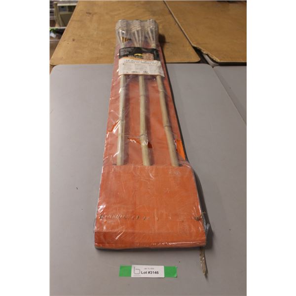 *(3) 60" Bamboo Torches- Sealed