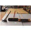Image 1 : *(2) Push Brooms, Garden Hoe, Approx. 55" Tall
