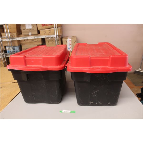 (2) Pro-Tote Totes with Lids, 16" Tall x 29" Long x 18" Wide, As Is
