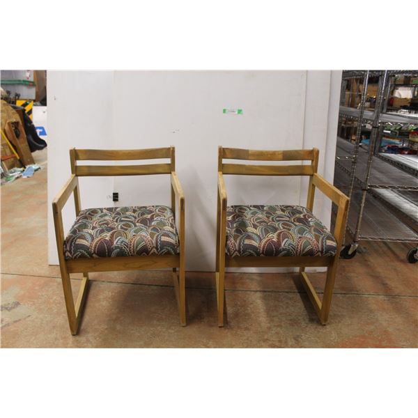 *(2) Cushion Chairs H 30'' x W21'' x D23''