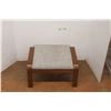 Image 1 : *Wooden Ottoman Chair - 26.5 x 16 x 19