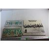 Image 1 : (2) Saskatchewan Car Plates and Buffalo Trails Vinyl Record
