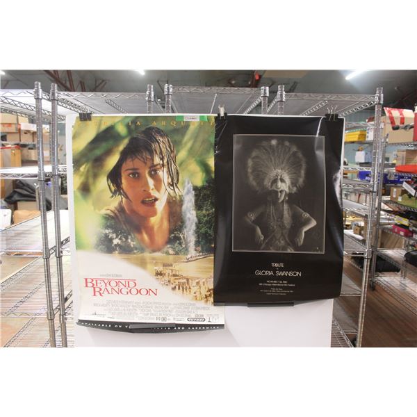 Beyond Rangoon and Gloria Swanson Posters 39'' x 27''