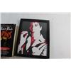Image 2 : Framed Scarface Print 10 1/2'' x 8 1/2'' and Psychos Book by Stephen King