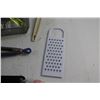 Image 7 : Kitchenware - Tongs, Cheese Grater, Whisk, Spatula and Misc., Post Cards, Erasers and Books