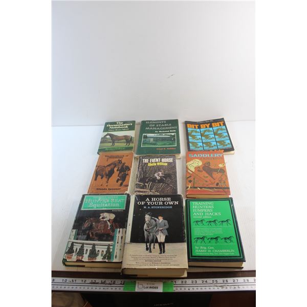 (9) Books - The Horsemasters Notebook, The Event Horse and Saddlery
