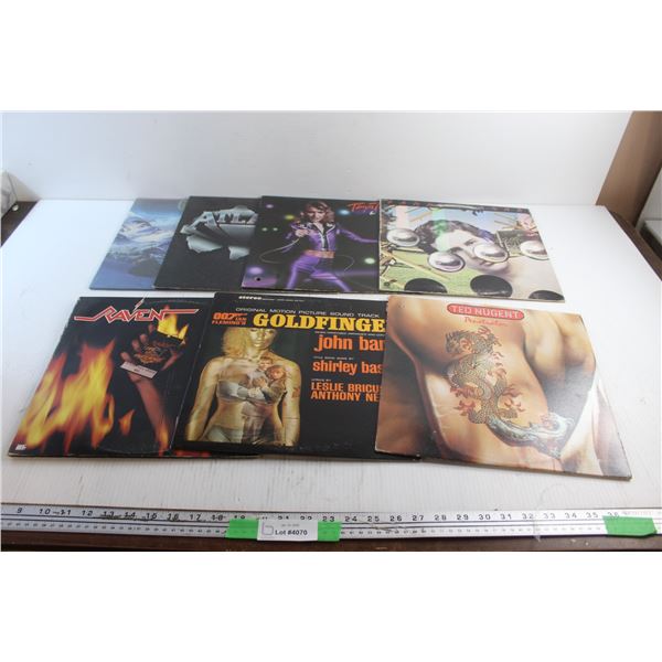 (7) Vinyl Records - Raven, Goldfinger and Ted Nugent