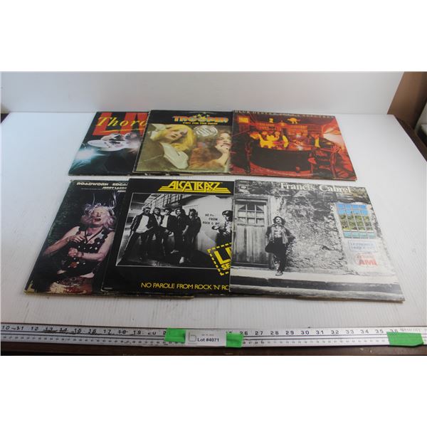 (6) Vinyl Records - Trooper, Alcatraz and Francis Cabrel