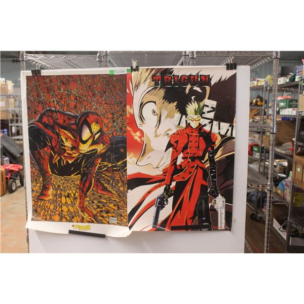 Trigun and Spiderman Marvel Posters 35'' x 25''