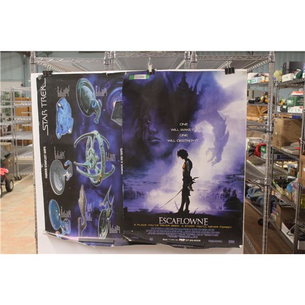 Escaflowne and Star Trek Posters 40'' x 27''