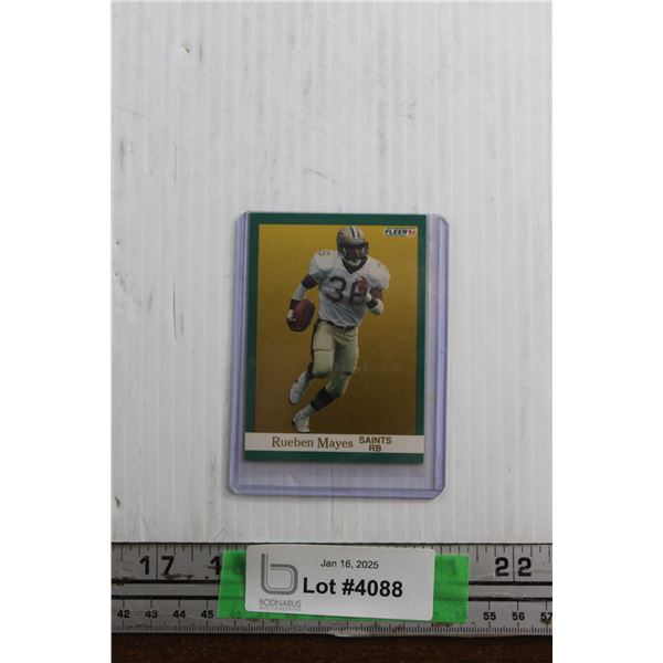Fleer 91 Rueben Mayes Rookie Trading Card - Authenticity Not Guaranteed