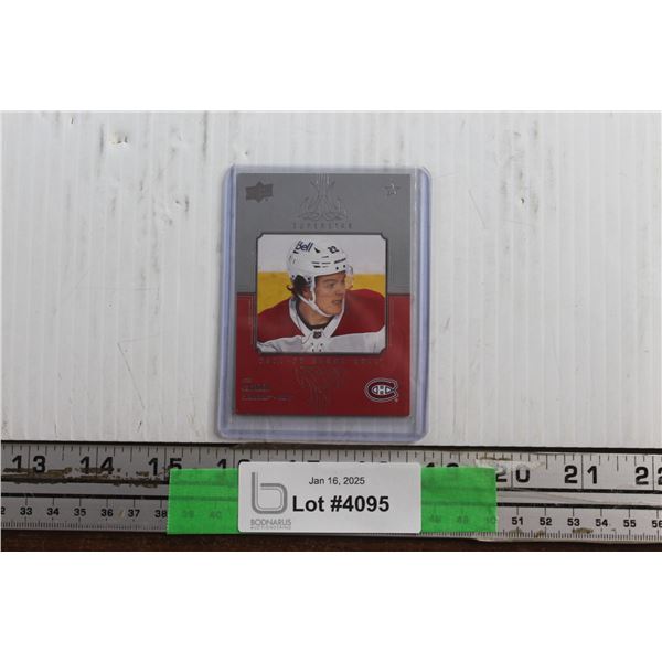 Upper Deck 2021-2022 Honor Roll Montreal Canadians Cole Caufield Hockey Trading Card - Authenticity 