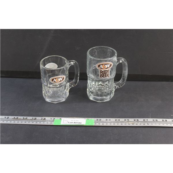(2) A&W Root Beer Mugs