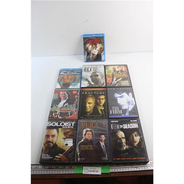 (10) DVD & Blue Ray Movies - Blood Diamond, Out of Season and The Swimmer