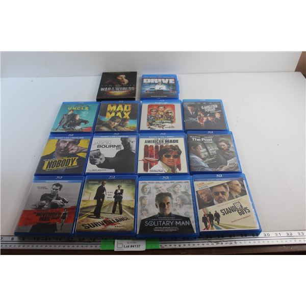 (14) DVD Movies - Mad Max, American Made and The November Man