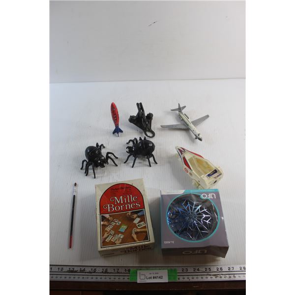 Vintage Toys and Millie Bornes French Card Game