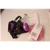 Image 2 : North Half Mask Respirator with (2) Filters & Pyle Megaphone, Needs Batteries