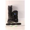 Image 1 : (2) Walking Boots- M & L, 18" & 11.25" Tall- Left Side