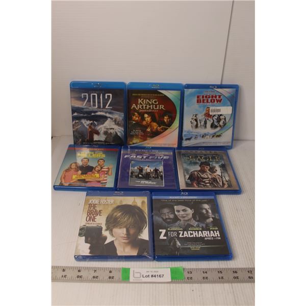 (8) Blu Ray Movies- 2012, We're the Millers, Fast Five, Misc.