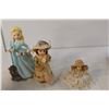 Image 2 : Miniature Tea Set, (3) Doll Figurines, Musical Spinning Doll, Misc.