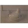 Image 2 : Ceramic Hen on Nest 6.5" Tall
