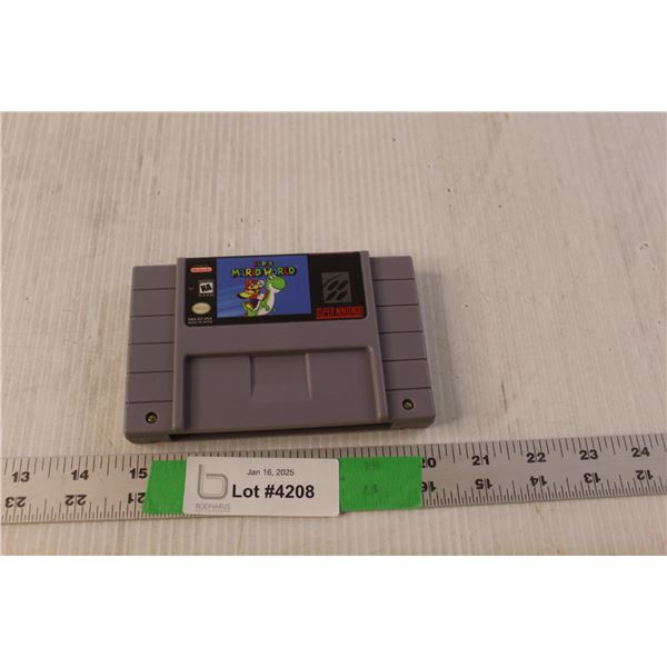 Super Nintendo Super Mario World Game