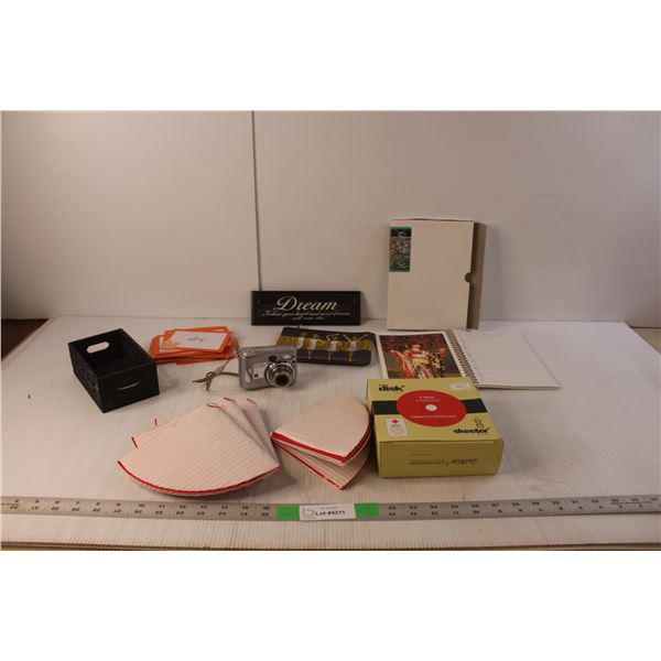 Japan 1985 Day Planner, Sony Carl Zeiss Digital Camera- Needs Batteries, Early Learning Flashcards, 