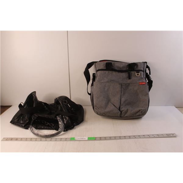 Large Black Purse & Skip Hop Diaper Bag
