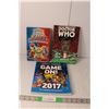 Image 1 : (3) Kids Books- Pokemon Kalos Region Handbook, Doctor Who, Game On! 2017