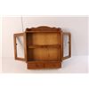 Image 3 : Small Wooden Wall Storage Unit with Sewing Supplies 14" Tall x 11.5" Wide