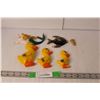 Image 1 : (6) Ceramic Wall Figurines- Fish, Mermaid, Ducks, Hearts