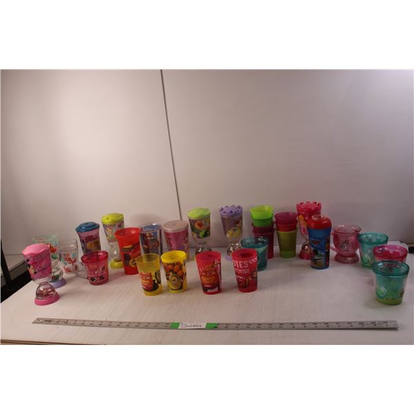 Kids Plastic Cups- Disney Princesses, Cars, Minions, Minnie Mouse