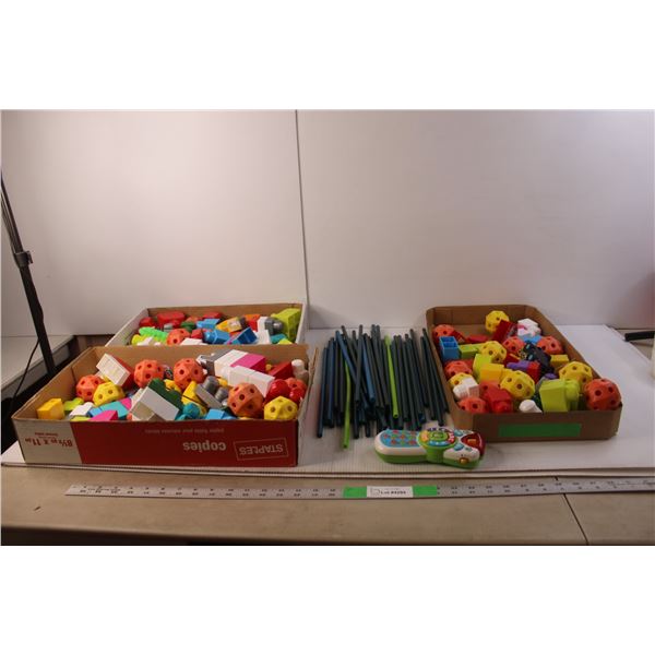 Leap Frog Toy Phone, Discovery Kids Building Set, Mega Blocks