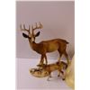Image 2 : Vintage Hard Plastic Deer Decor (One Has Hoof Damage) & Robin Hood Hard Hat