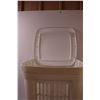 Image 2 : * White Plastic Laundry Hamper - 24"x 17" x 15"