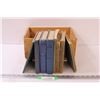 Image 1 : (9) Vintage School English Textbooks w/Wooden Crate