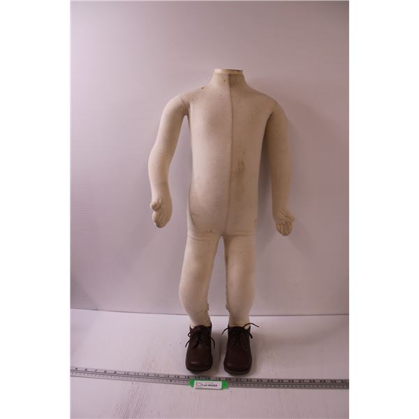 Child Mannequin w/Leather Shoes - 30" Tall