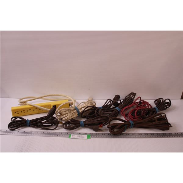 (9) Extension Cords & Power Bar