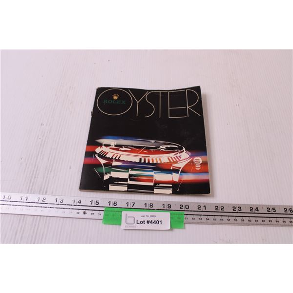 Rolex Oyster Watch Brochure - 1976