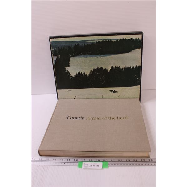National Film Board of Canada "A Year of the Land" Hardcover Book w/ Protective Sleeve