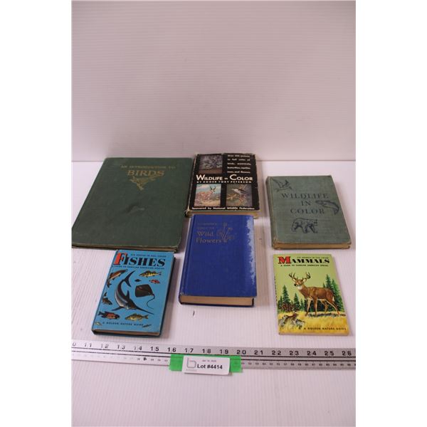 (6) Vintage Books: Wildlife , Fish, Birds, Misc.
