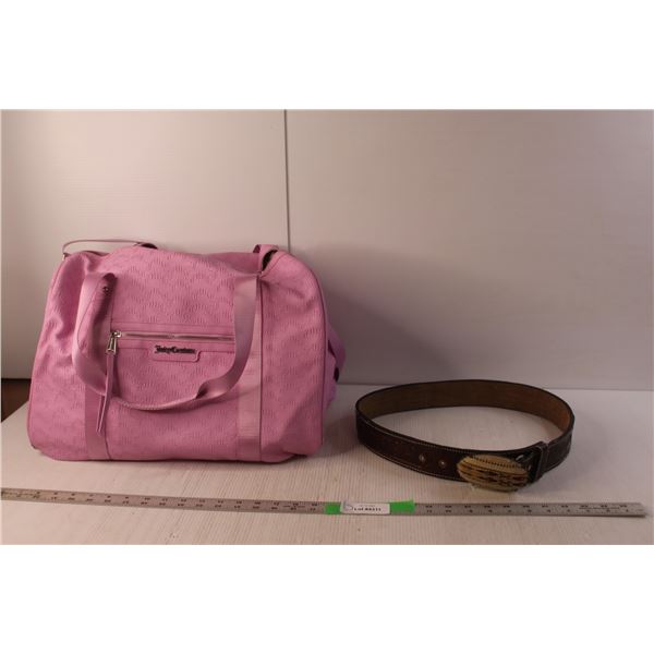 Men's Wrangler Belt with Buckle, Pink Juicy Couture Bag- Broken Zipper
