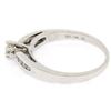 Image 6 : Petite 10k White Gold Marquise Diamond Solitaire Ring w/ Round Channel Accents