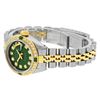 Image 9 : Rolex Ladies Quickset Two Tone Green Diamond And Emerald Datejust Wristwatch