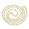 Image 3 : Vintage Italian 14k Gold 40" Long Interlocking Paperclip Link Chain Necklace