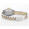 Image 9 : Rolex Ladies Quickset 2T 18K & Steel Champagne Index Dial Diamond Pyramid Bezel