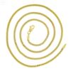 Image 3 : NEW Unisex Solid 14k Yellow Gold 2.6mm Miami Cuban Curb Link 20" Chain Necklace