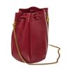 Image 3 : Saint Laurent YSL Burgundy Smooth Leather Talitha Bucket Bag