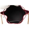 Image 8 : Saint Laurent YSL Burgundy Smooth Leather Talitha Bucket Bag