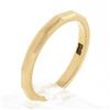 Image 6 : Antique 14k Yellow Gold 2.5mm Polished Faceted Eternity Stack Wedding Band Ring